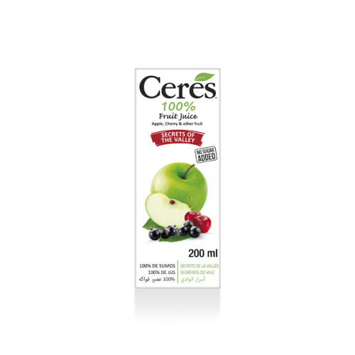 200ML CERES SECRETS/VAL 100% FRUIT JUICE