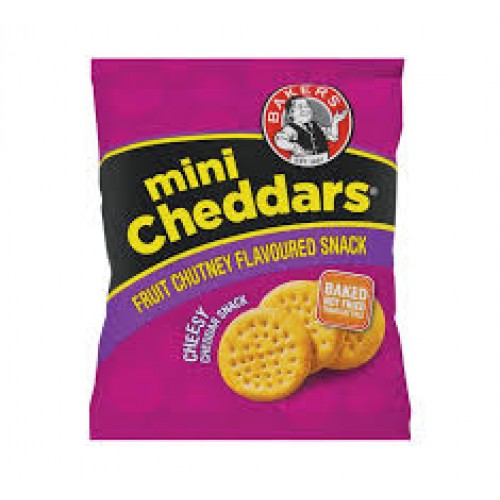 33G BAKERS MINI CHEDDARS FRUIT CHUTNEY