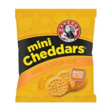 BAKERS 36X33G MINI CHEDDARS CHEESE