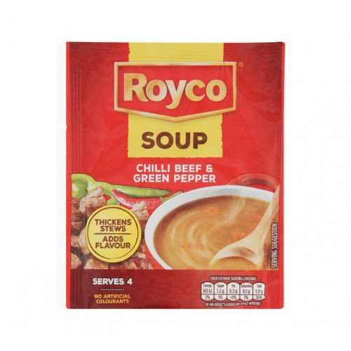 ROYCO SOUP 10X45G CHILLI BEEF&GREEN 