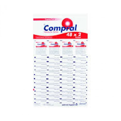 COMPRAL 48X2'S DISPLAY CARD PAIN TA
