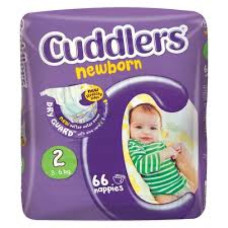CUDDLERS GOLD NEWBORN S2 66'S DIAPE