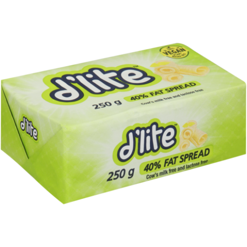 250G D'LITE 40% FAT SPREAD BRICK