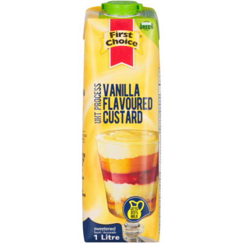1L FIRST CHOICE VANILLA CUSTARD L/L