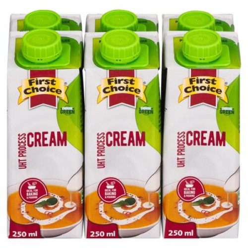 FIRST CHOICE CREAM 6X250ML WHIPPINGCREAM