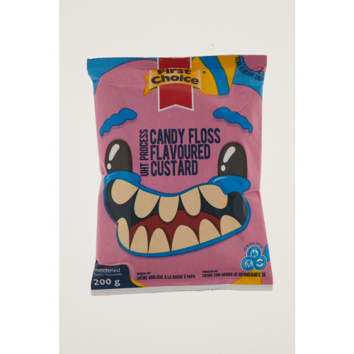 FIRST CHOICE CUSTARD 12X200ML CANDYFLOSS