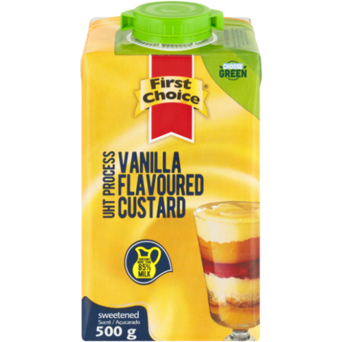 FIRST CHOICE CUSTARD 10X500G VANILLA