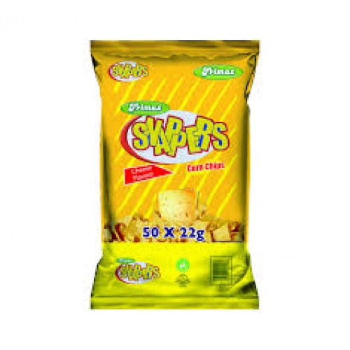 FRIMAX 50X22G SNAPPERS CHEESE CORN CHIPS