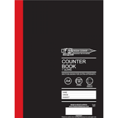FS A4 1QUIRE HARDCOVER COUNTER BOOK