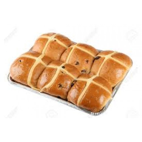 FOIL HOT CROSS BUN TRAY STANDARD 20'