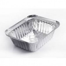 FOIL SQUARE DISH MEDIUM 10'S
