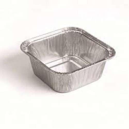 FOIL SQUARE DISH SMALL 10'S