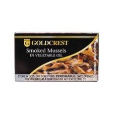 GOLDCREST 25X85G SMOKED MUSSELS VEG/OIL