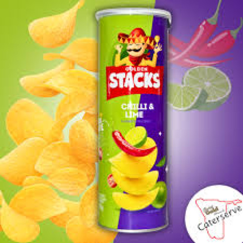 GOLDEN STACKS 24X95G CHILLI & LIME