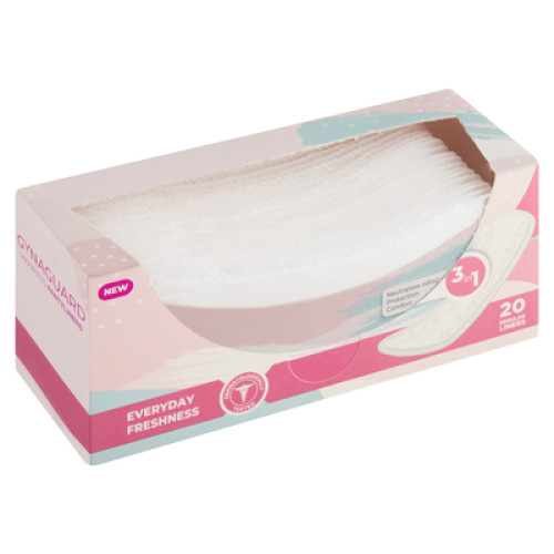 GYNAGUARD 20'S UNSCENTED PANTYLINER