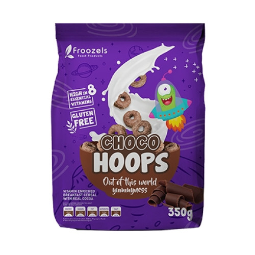 HAPPY VALLEY 8X350G CHOCO HOOPS