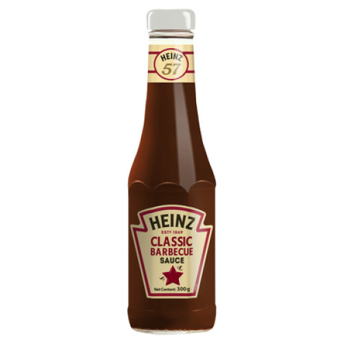 300G HEINZ BBQ SAUCE GLASS BOTTLE