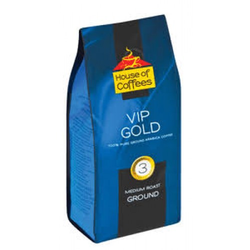 HOUSE OF COFFEES 12X250G VIP GOLD GROUN