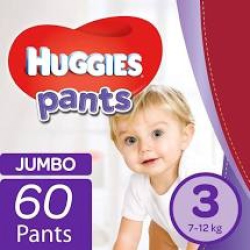 HUGGIES PANTS 3 60'S JUMBO PACK 7-1