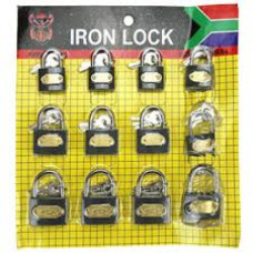 ASSORTED IRON LOCKS 12'S