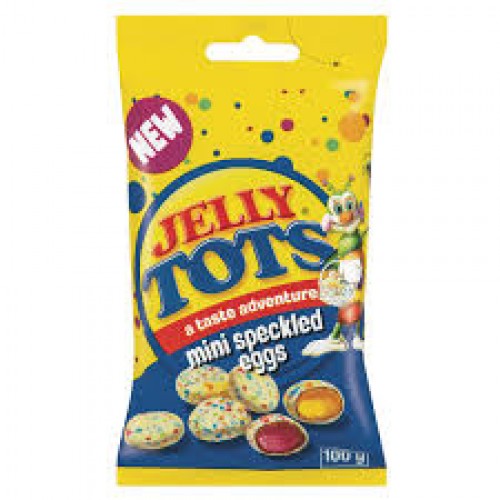 100G JELLY TOTS MINI SPECKLED EGGS