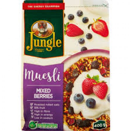750G JUNGLE MUESLI LITE MIXED BERRIES