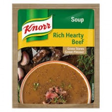 KNORR SOUP 10X50G RICH HEARTY BEEF