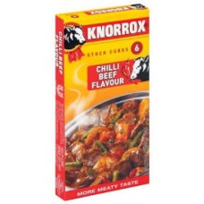KNORROX STOCK CUBES 48X10G CHILLI BEEF