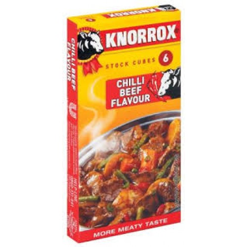 KNORROX STOCK CUBES 48X10G CHILLI BEEF