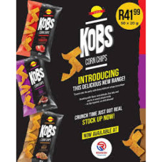 KOBS 50X20G CLASSIC BBQ CORN CHIPS