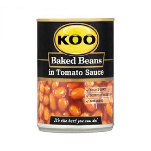 KOO 12X420G BUTTER BEANS IN TOMATO SAUC