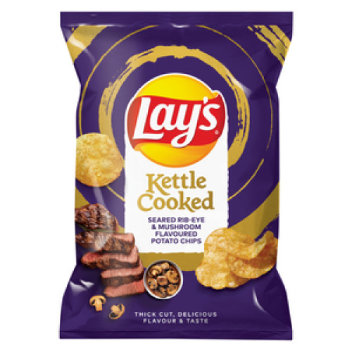 120G LAYS SEARED RIB & MUSHROOM P/CH