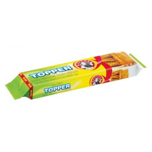BAKERS TOPPER 12X125G LEMON CREAMS