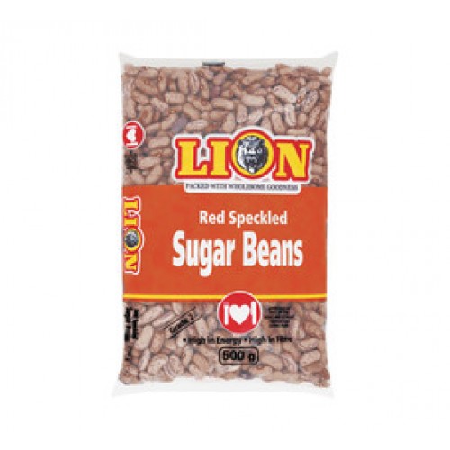 LION 10X500G RED SPECKLED BEANS