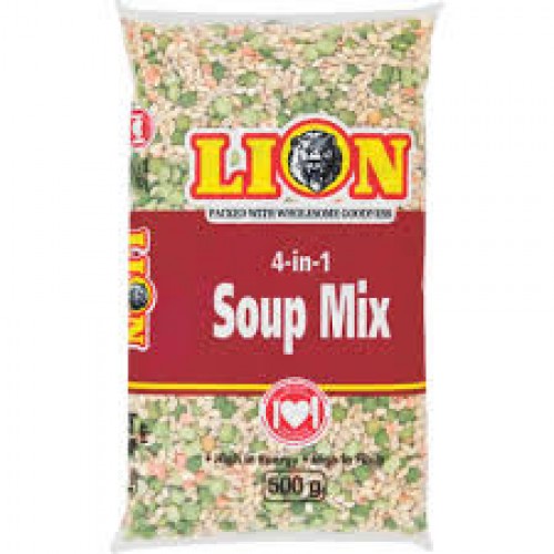 LION 10X500G 4 IN 1 SOUP MIX