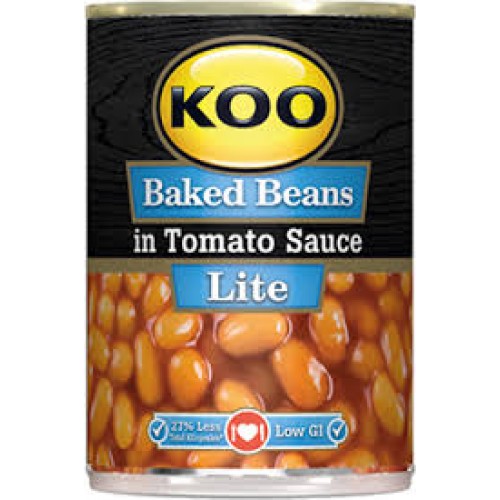 410G KOO BAKED BEANS LITE IN TOM/SAUCE