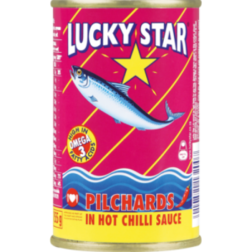 155G LUCKY STAR PILCHARDS HOT CHILLI