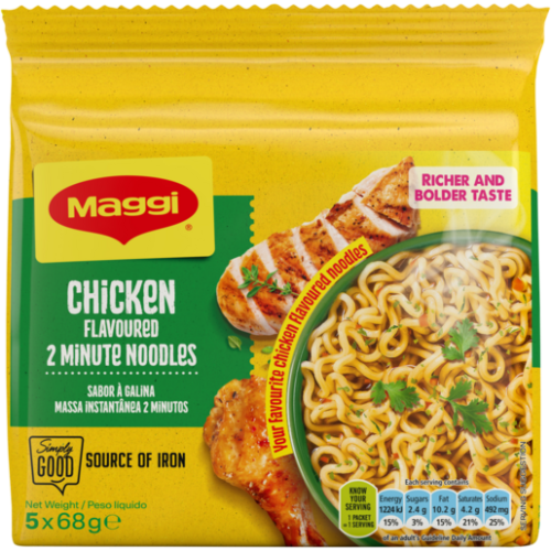 MAGGI NDL 12X5X68G CHICKEN MULTIPACK