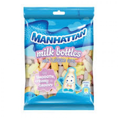 MANHATTAN 12X50G MINI MILK BOTTLES