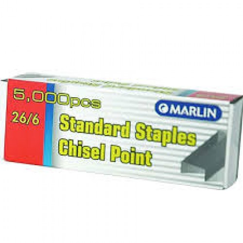 MARLIN 26/6 STANDARD STAPLES CHISEL PNT