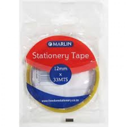MARLIN 12MMX33M STATIONERY TAPE