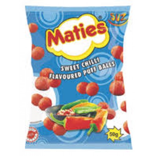 50G MATIES SWEET CHILLI PUFF BALLS