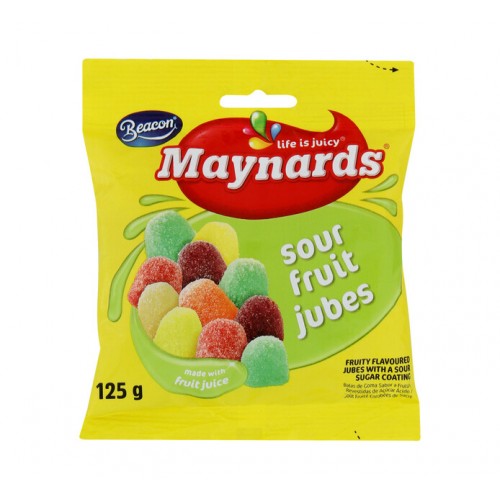 125G MAYNARDS SOUR FRUIT JUBES