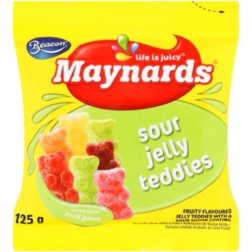 125G MAYNARDS SOUR JELLY TEDDIES
