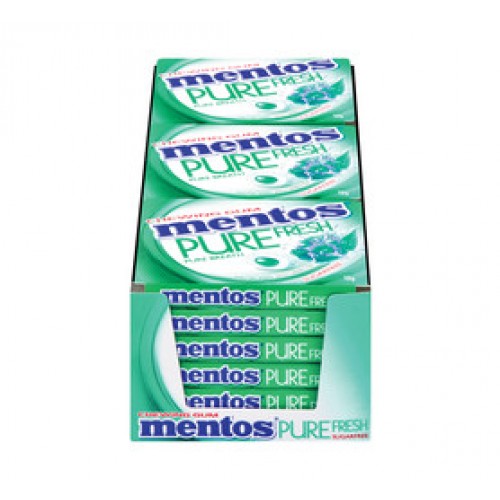MENTOS 18X14G WINTERGREEN S/F CHEW/GUM