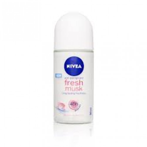 NIVEA R/ON 6X50ML WOM FRESH MUSK 48H