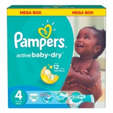 PAMPERS ACTIVE MEGABOX NO.4 132'S M