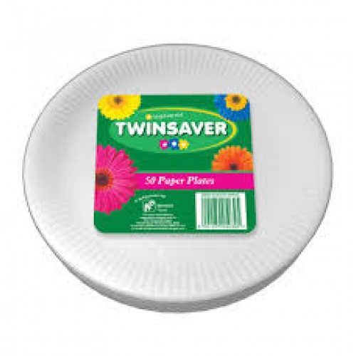 PAPER PLATES 50'S TWINSAVER 2X DEEP