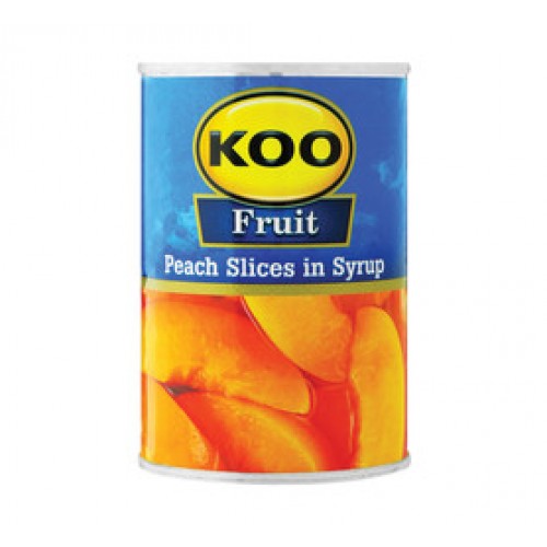 410G KOO PEACH SLICES IN SYRUP