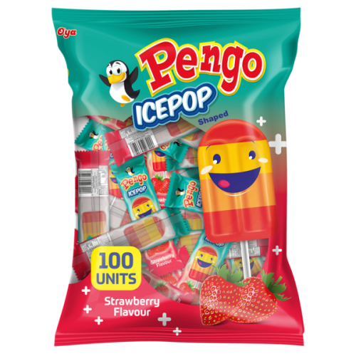 PENGO ICE POP 100'S STRAWBERRY